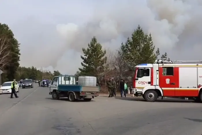 In Tschita wurde der Flughafen aufgrund eines Brandes geschlossen (Video)
