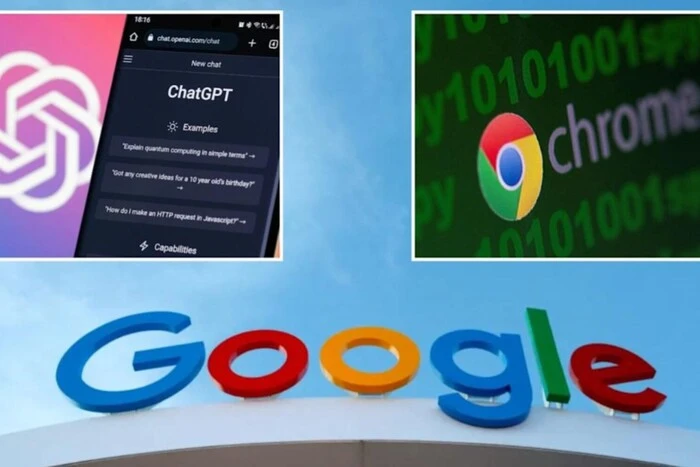 Chrome browser in Google logo